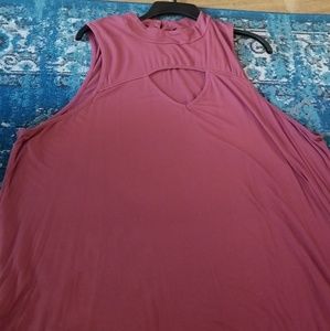 Peekaboo chest turtle neck shirt